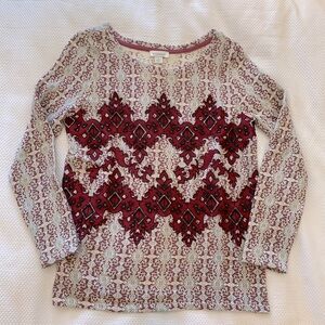 Sundance long sleeve embellished jersey top